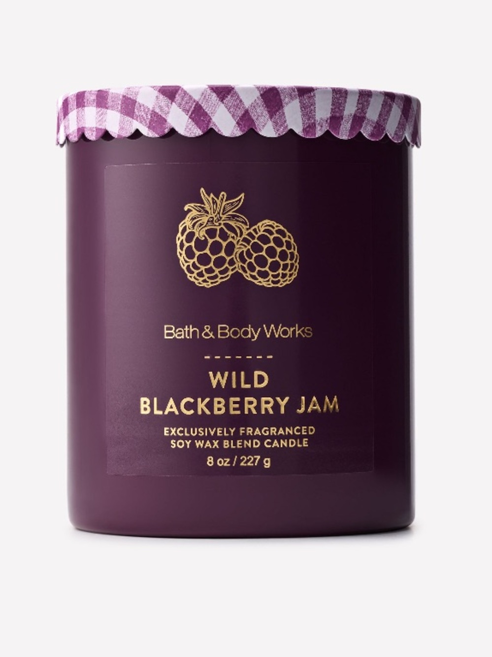2/$20 “WILD BLACKBERRY JAM” Single Wick Candle by B&BW, 8 oz / 227 g, NWT